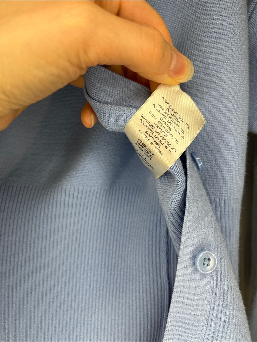 Aritzia Wilfred GoLightly cardigan in baby powder blue XS - Picture 6 of 6